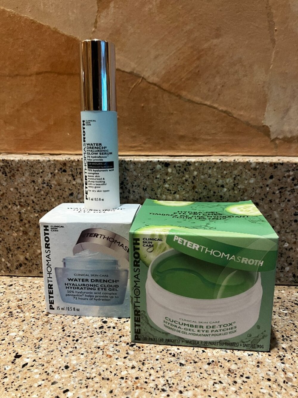 Peter Thomas Roth Set of Eye Gel & Eye  Patches & Water Drench Serum !! NIB!!